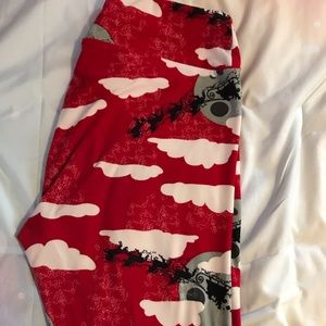 Christmas lularoe leggings TC